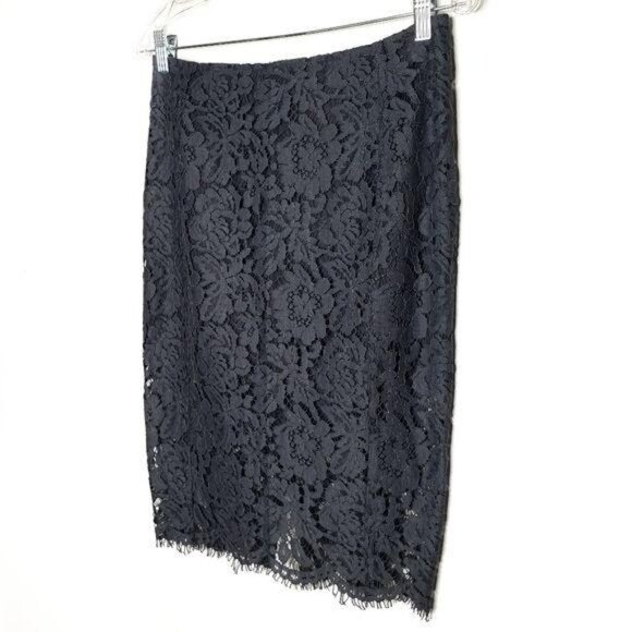 CHASER Gray High Waist Lace Pencil Skirt - Picture 5 of 15